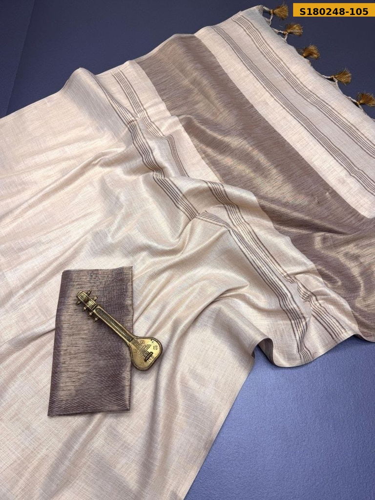 Fancy Mysore Silk Soft Linen Saree