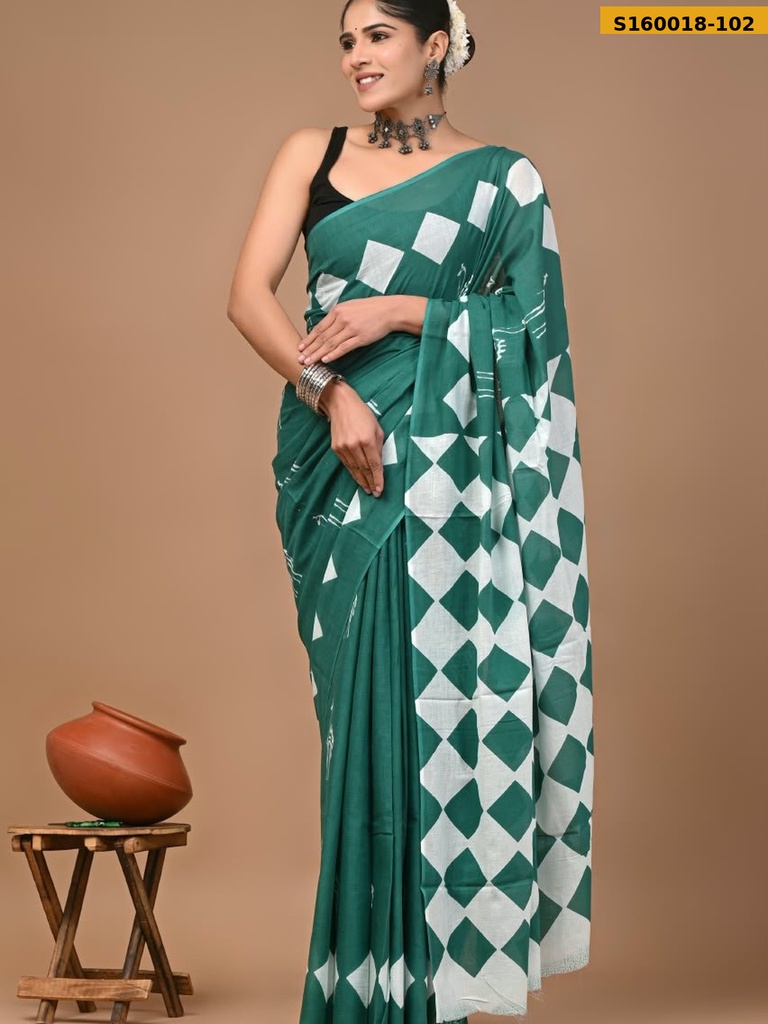 Fancy  Mulmul Cotton Sarees