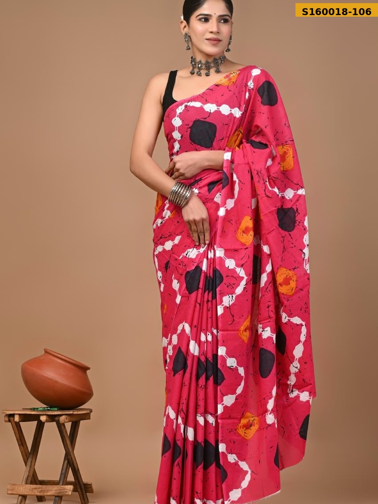 Fancy  Mulmul Cotton Sarees
