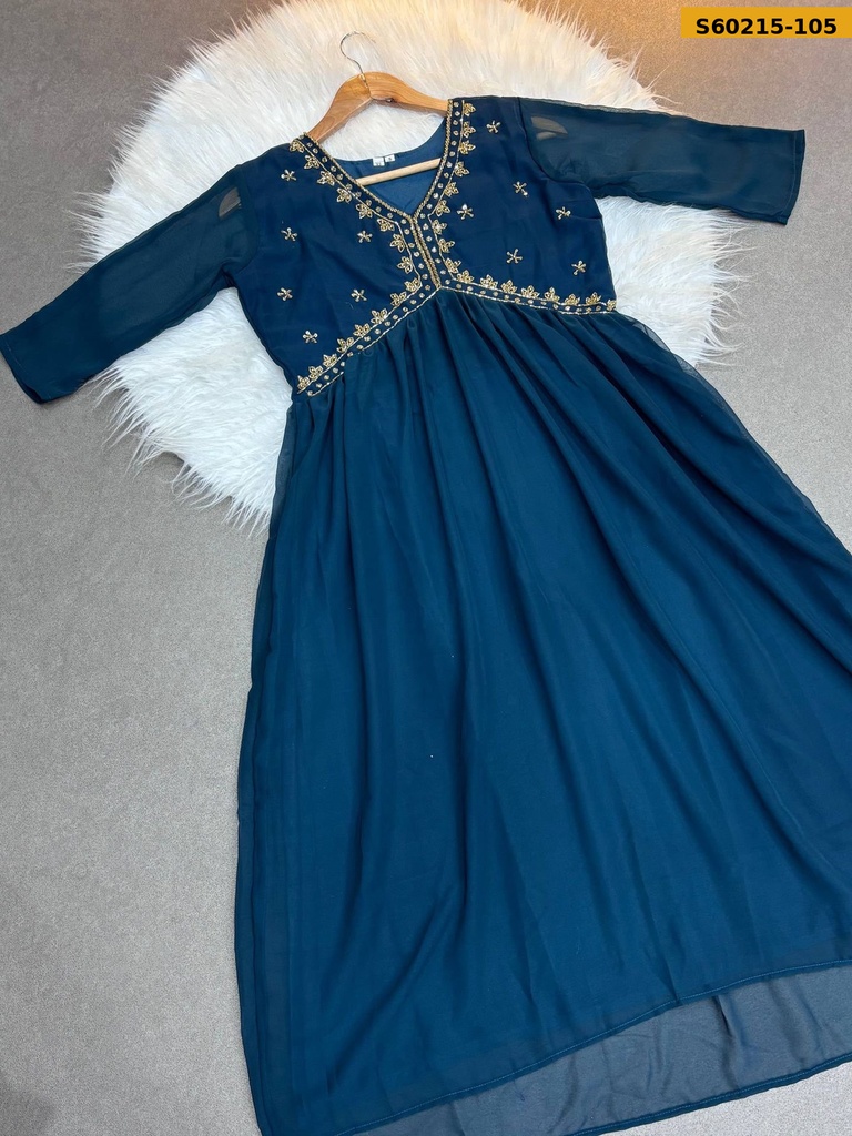 Fancy Mix Cotton Handwork Kurti