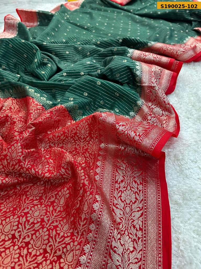 Fancy Banarasi Chiniya Soft Silk Sarees
