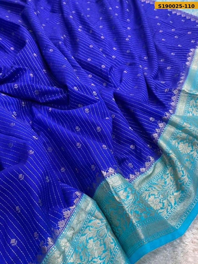 Fancy Banarasi Chiniya Soft Silk Sarees