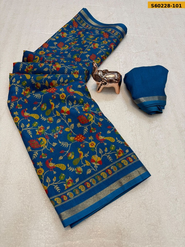 Fancy Soft Tussar Silk Saree