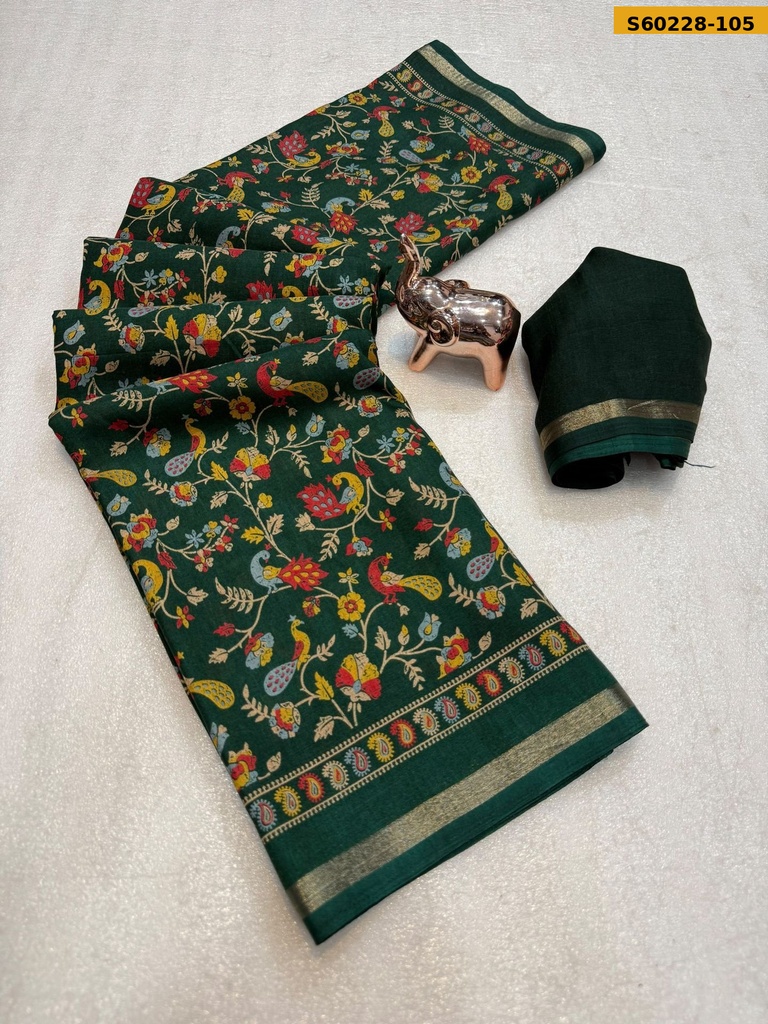 Fancy Soft Tussar Silk Saree