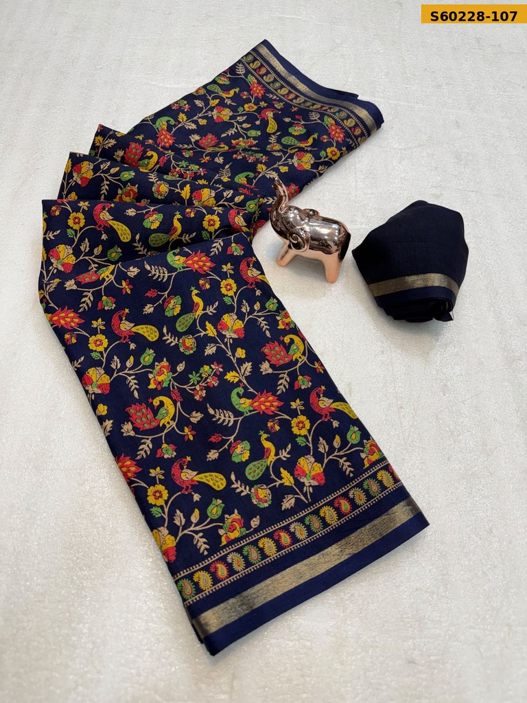 Fancy Soft Tussar Silk Saree