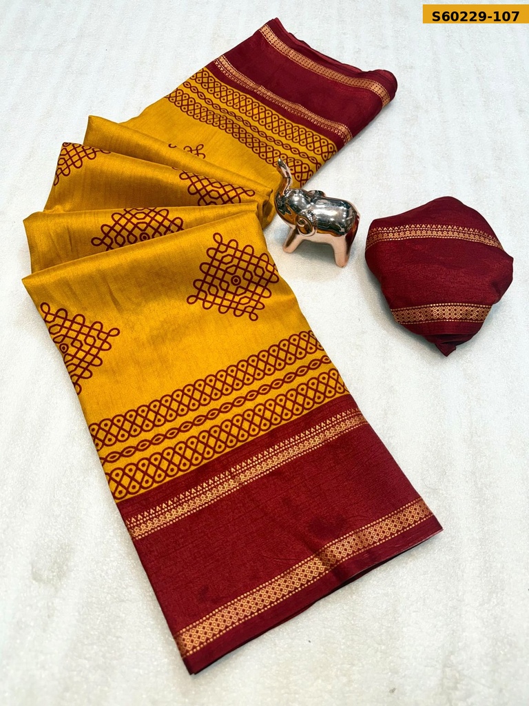 Fancy Soft Tussar Silk Saree