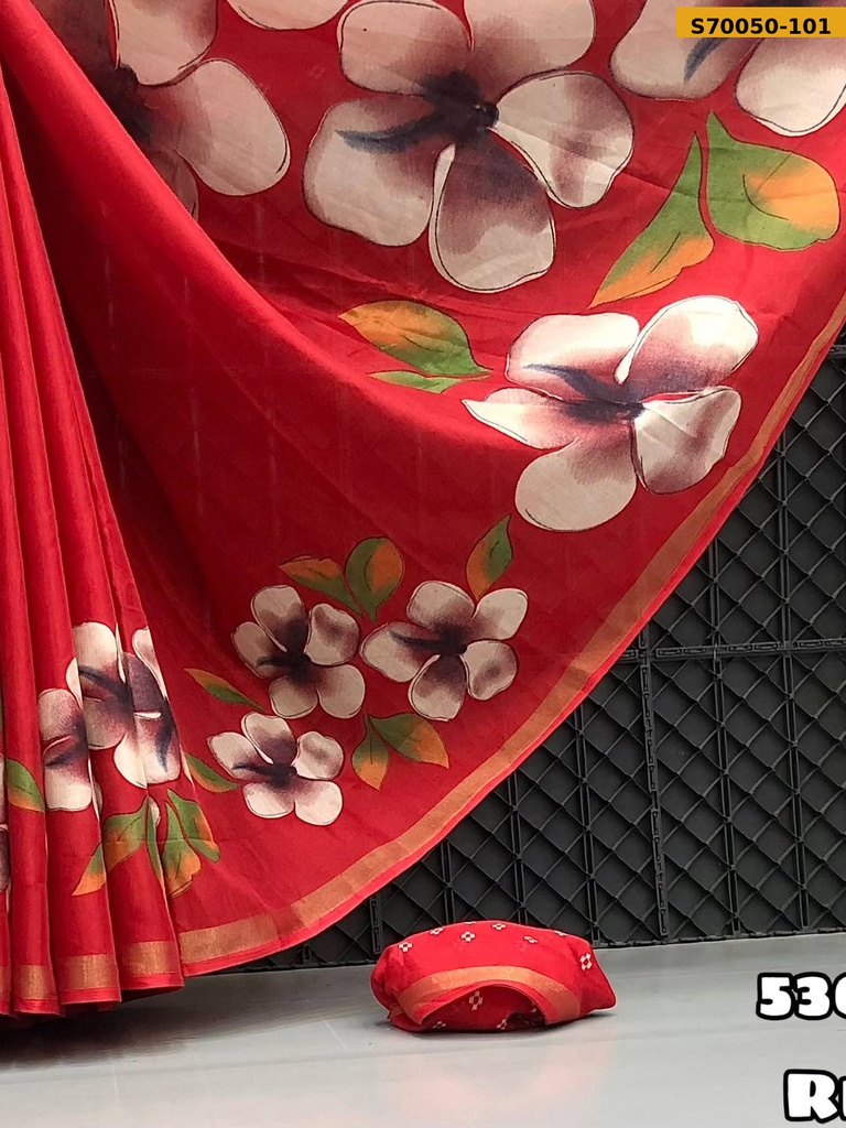 Fancy Soft Mul Cotton Saree