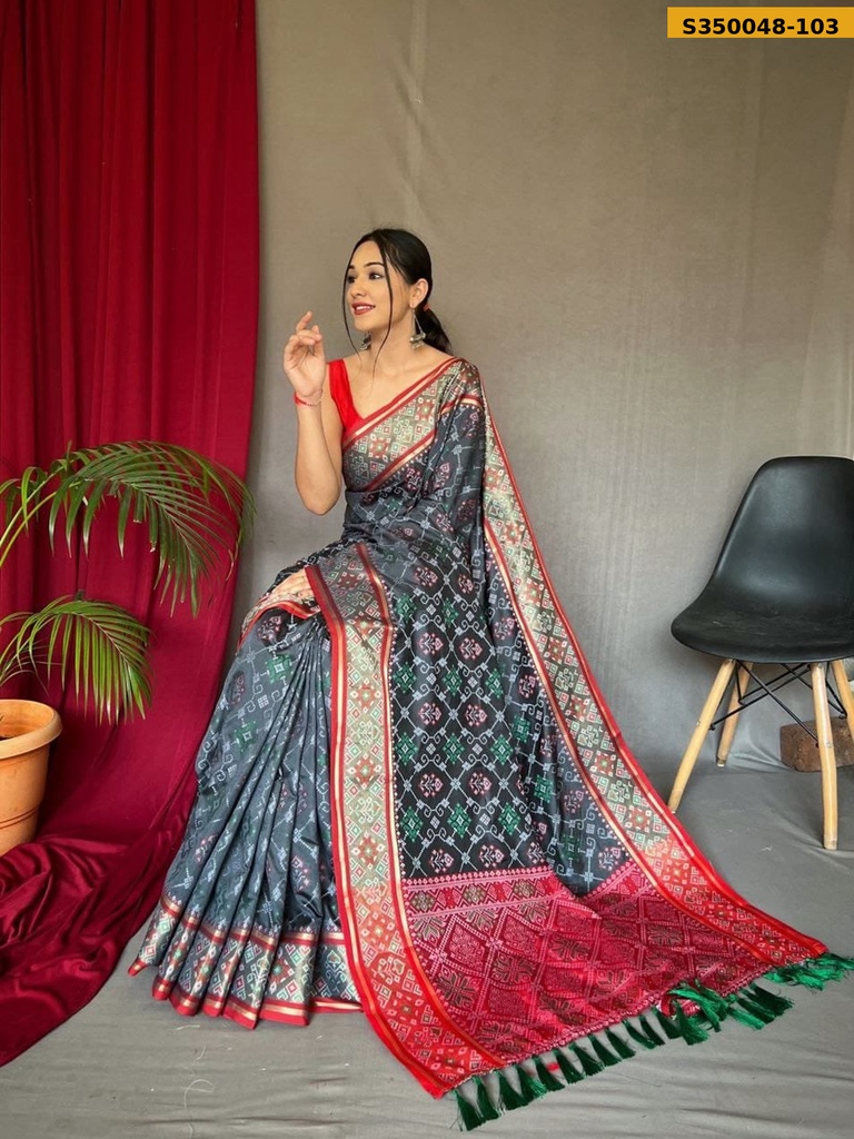 Fancy Soft Rangeen Patolo Silk Saree