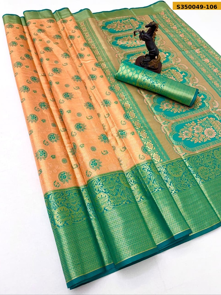 Fancy Kanjivaram Glass Tissue Silk Sarees