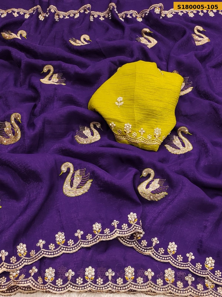 Fancy Crunchy Chiffon Saree