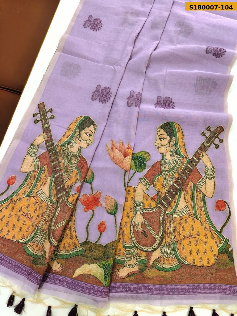 Fancy Soft Chanderi Cotton Saree