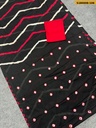Fancy Chinnon Hand Bandhej Saree