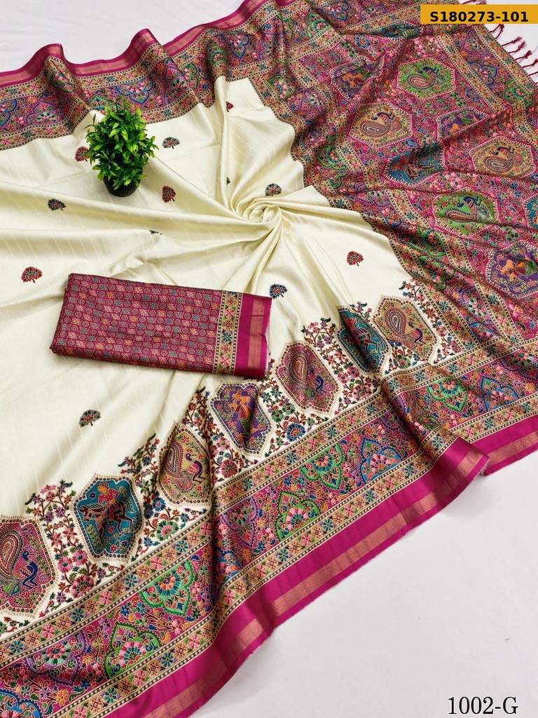 Fancy Silk Kalamkari Saree
