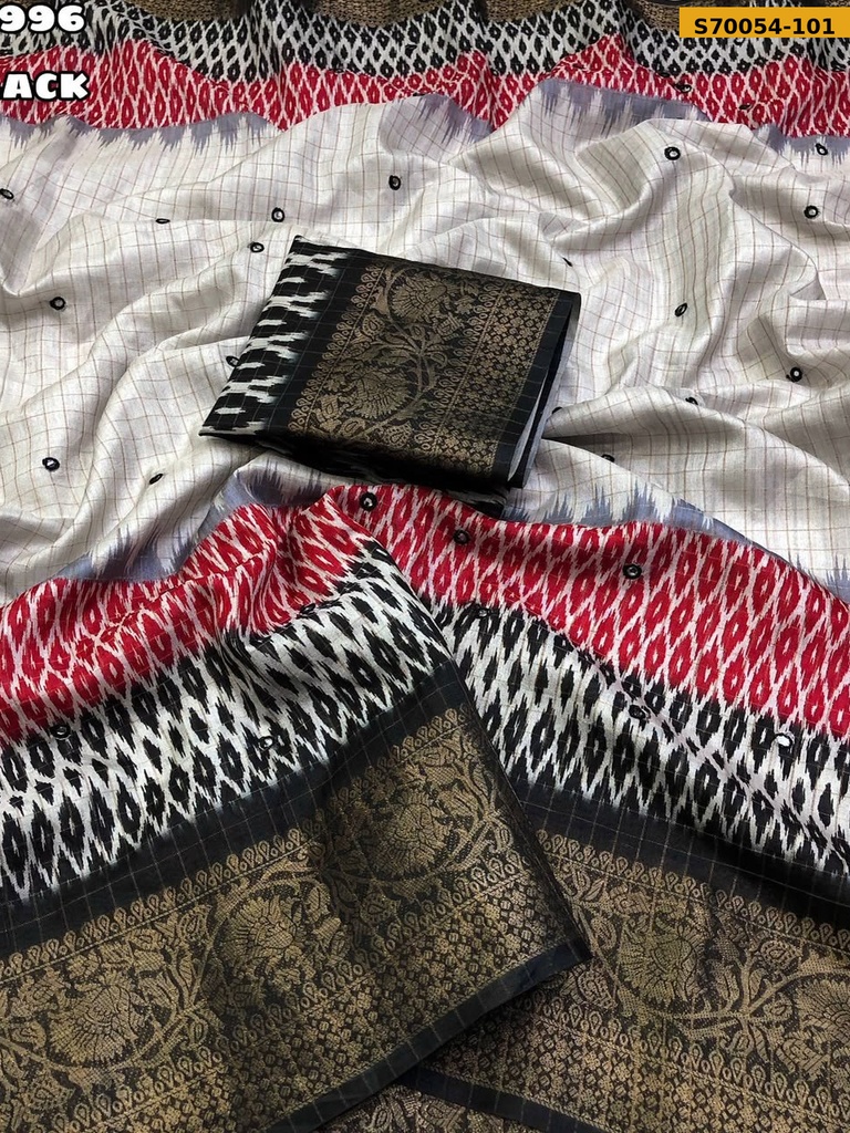 Fancy Dola Checks Saree