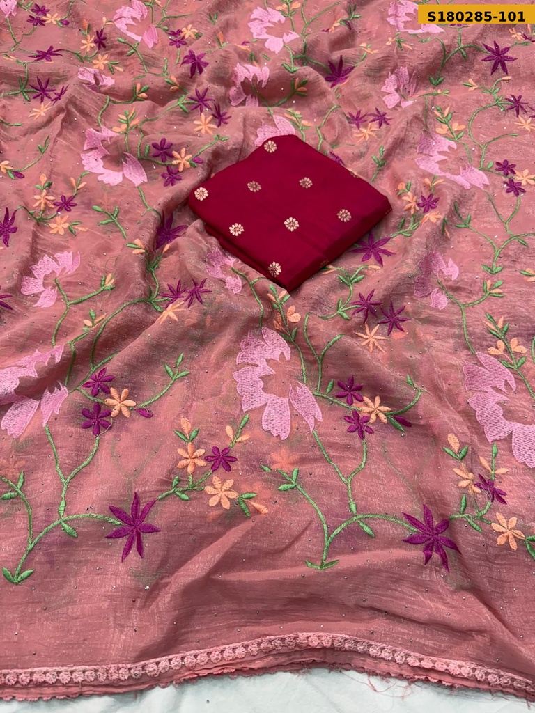 Fancy Crush Chiffon Sarees