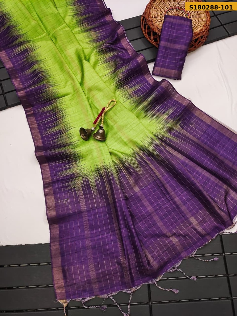 Fancy Soft Tussar Silk  Sarees
