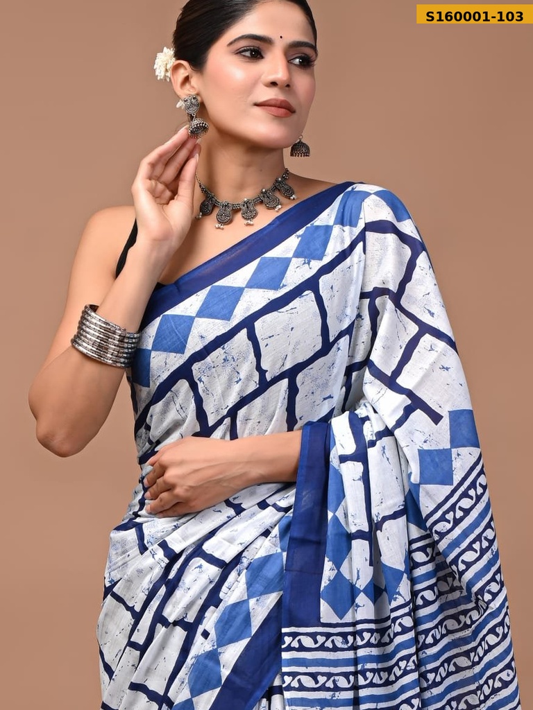 Fancy Mulmul Cotton Sarees