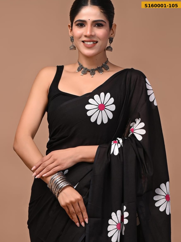 Fancy Mulmul Cotton Sarees