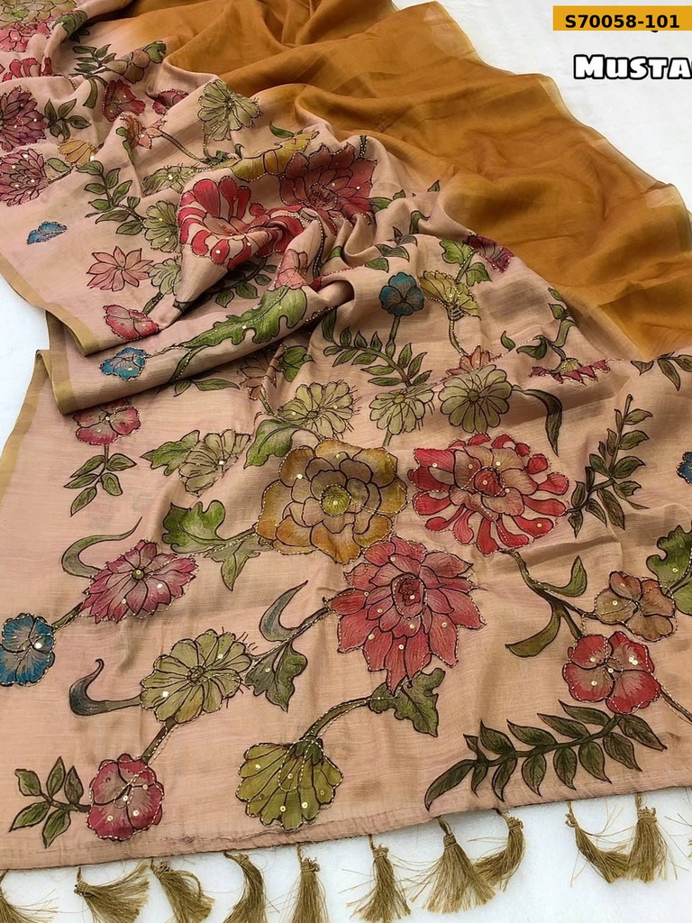 Fancy Erode Tissue Silk Saree