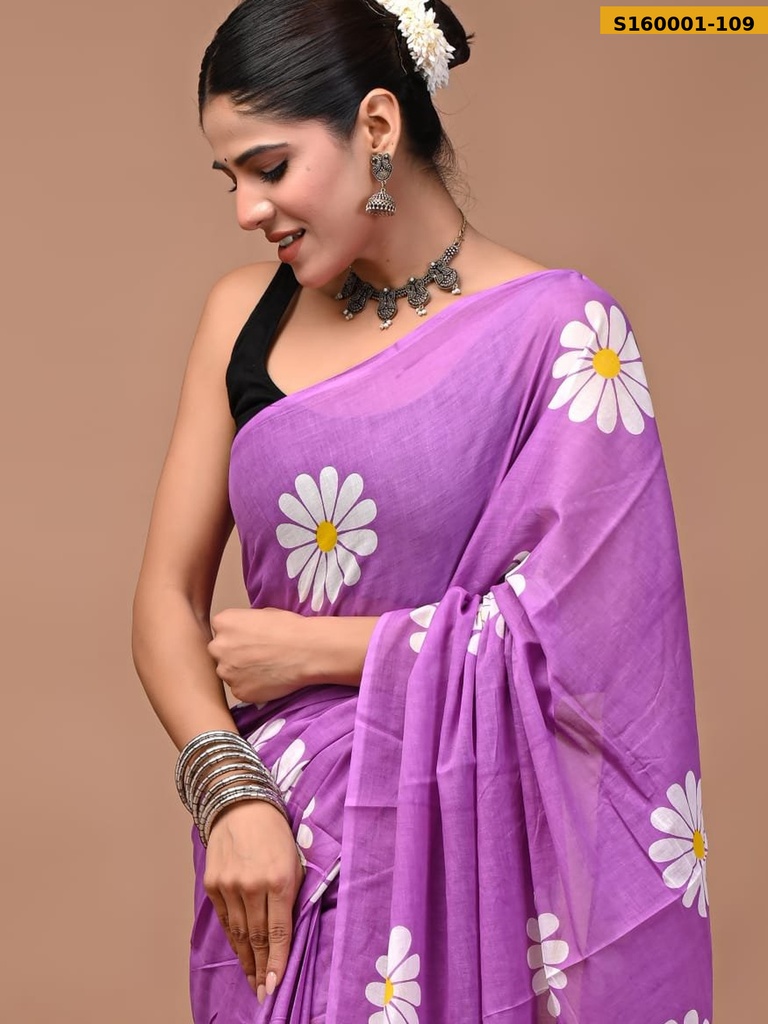 Fancy Mulmul Cotton Sarees