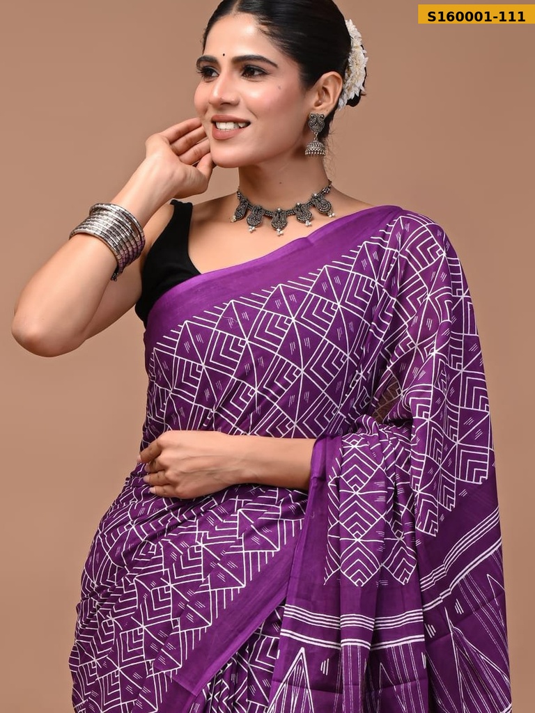 Fancy Mulmul Cotton Sarees