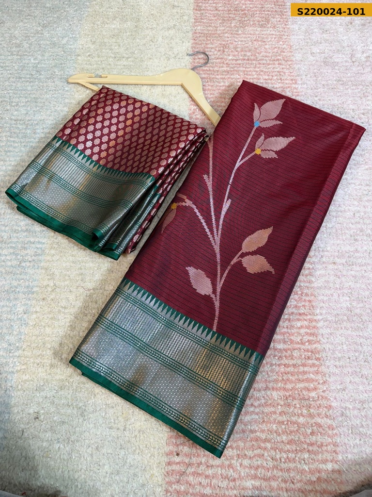 Banarasi Semi Katan Soft Silk Saree