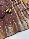 Fancy Viscose Crepe Silk Saree