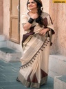 Golden tissue temple wear sarees