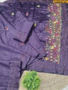 Flower kota Tussar silk embroidery Saree