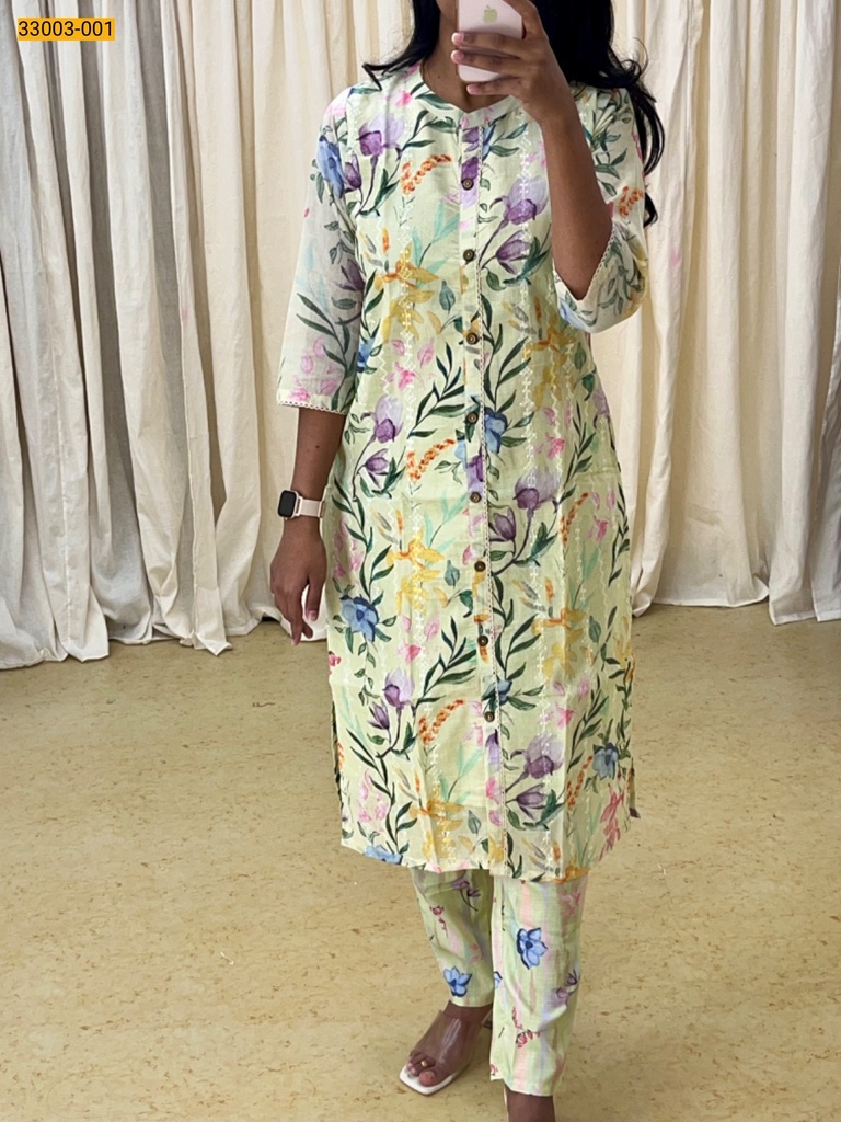 [33003-001-M] Pure Cotton Coord Set