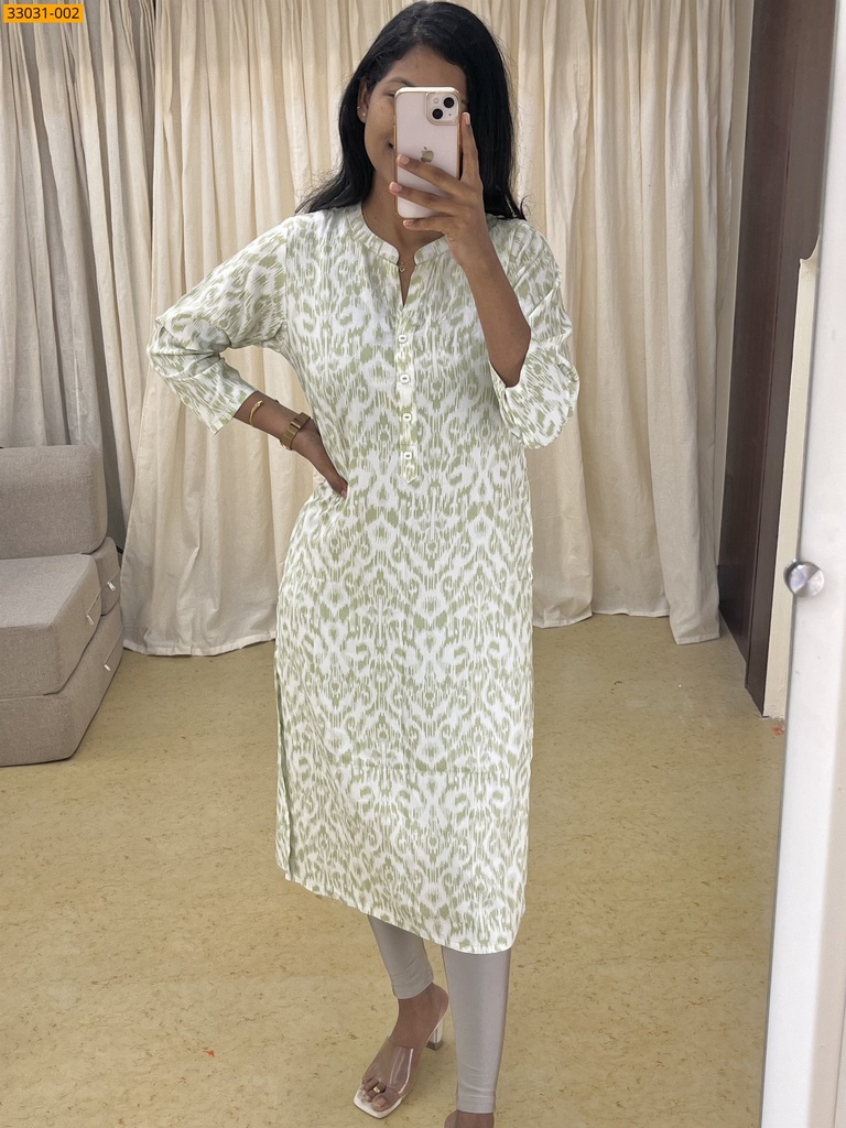 Soft Rayon Cotton Printed Kurti