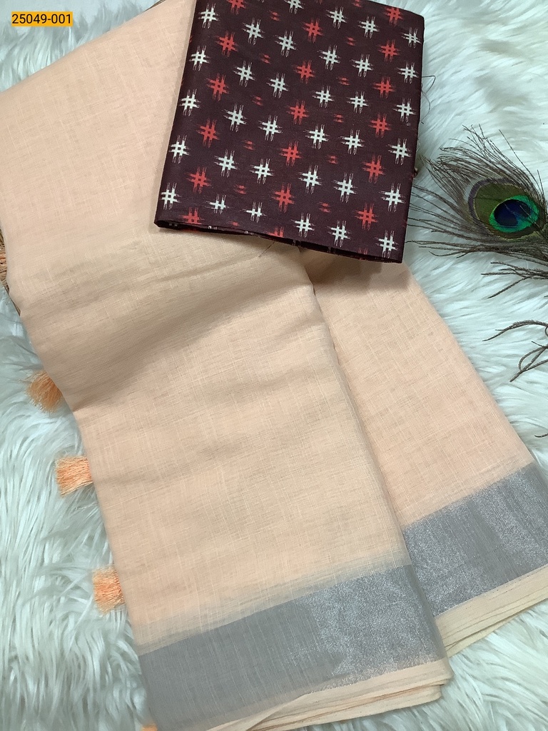 Linen Cotton Saree