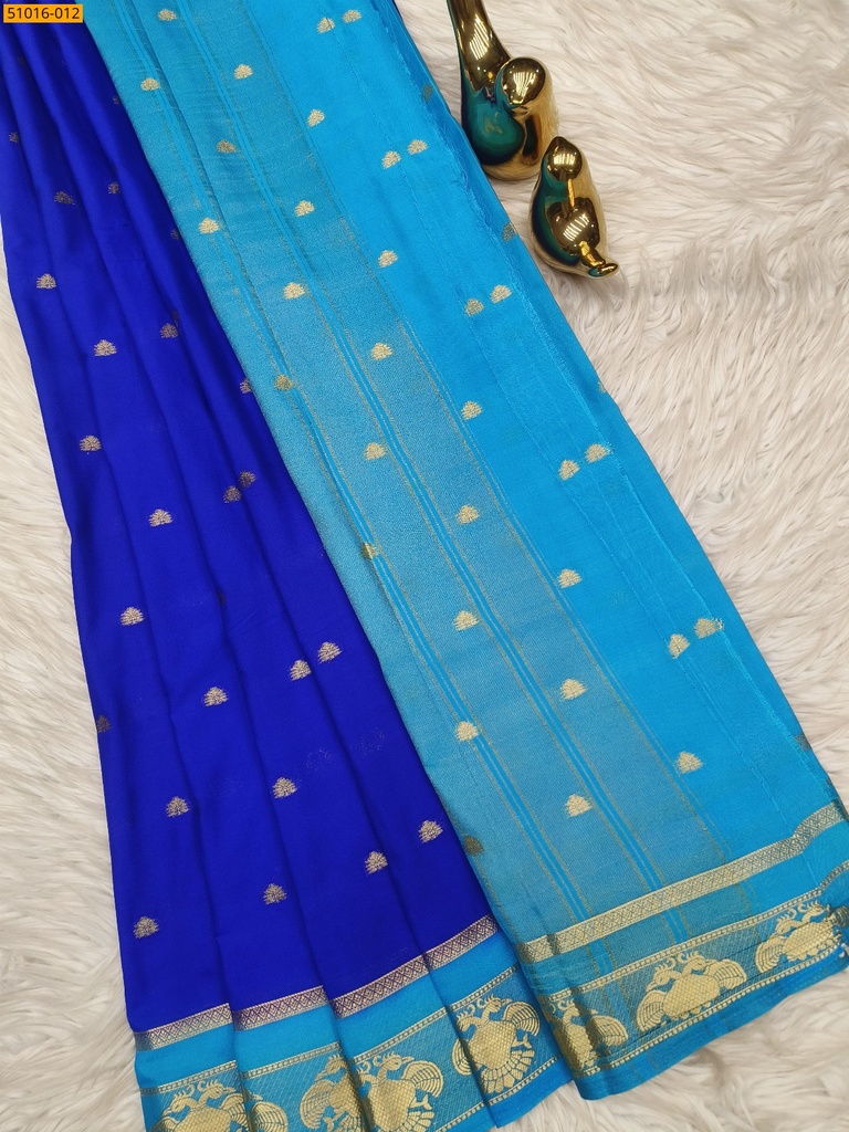 [51013-012] Mysore Crepe Silk Butta Saree (51013-012)