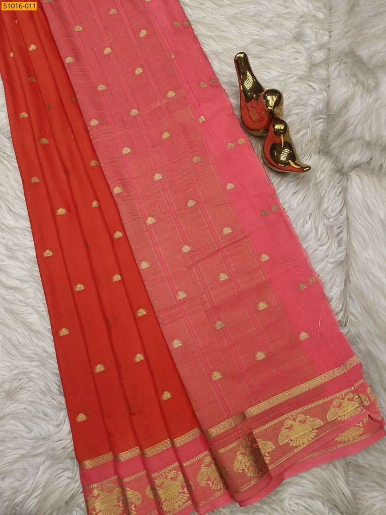 Mysore Crepe Silk Butta Saree