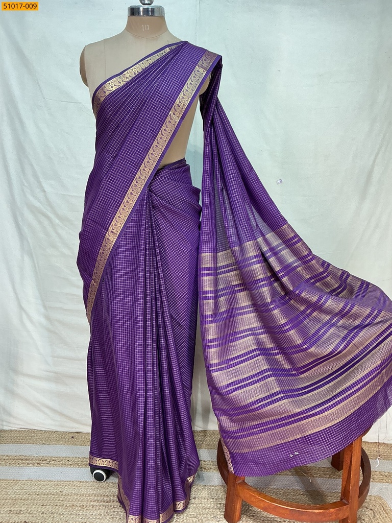 Fancy Mysore Crepe Silk Saree