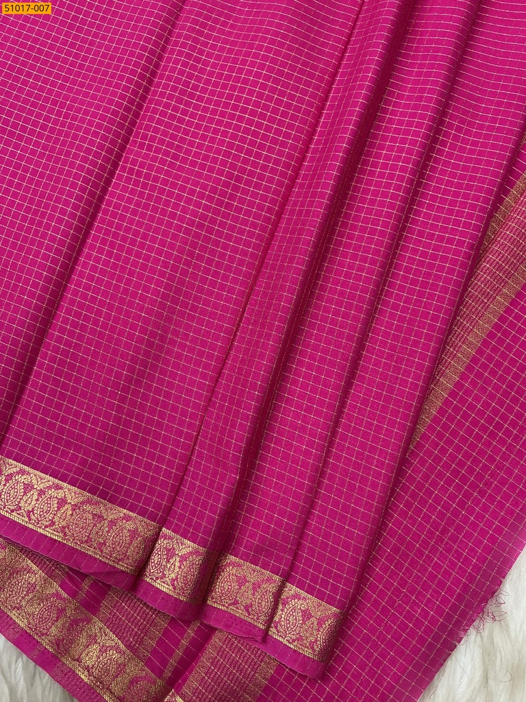 Fancy Mysore Crepe Silk Saree