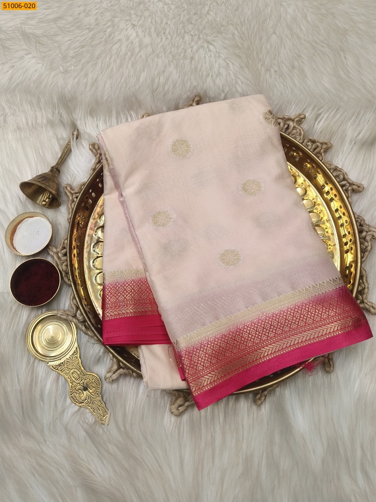 [51006-020] Mysore Crepe Silk Butta Saree (51006-020)