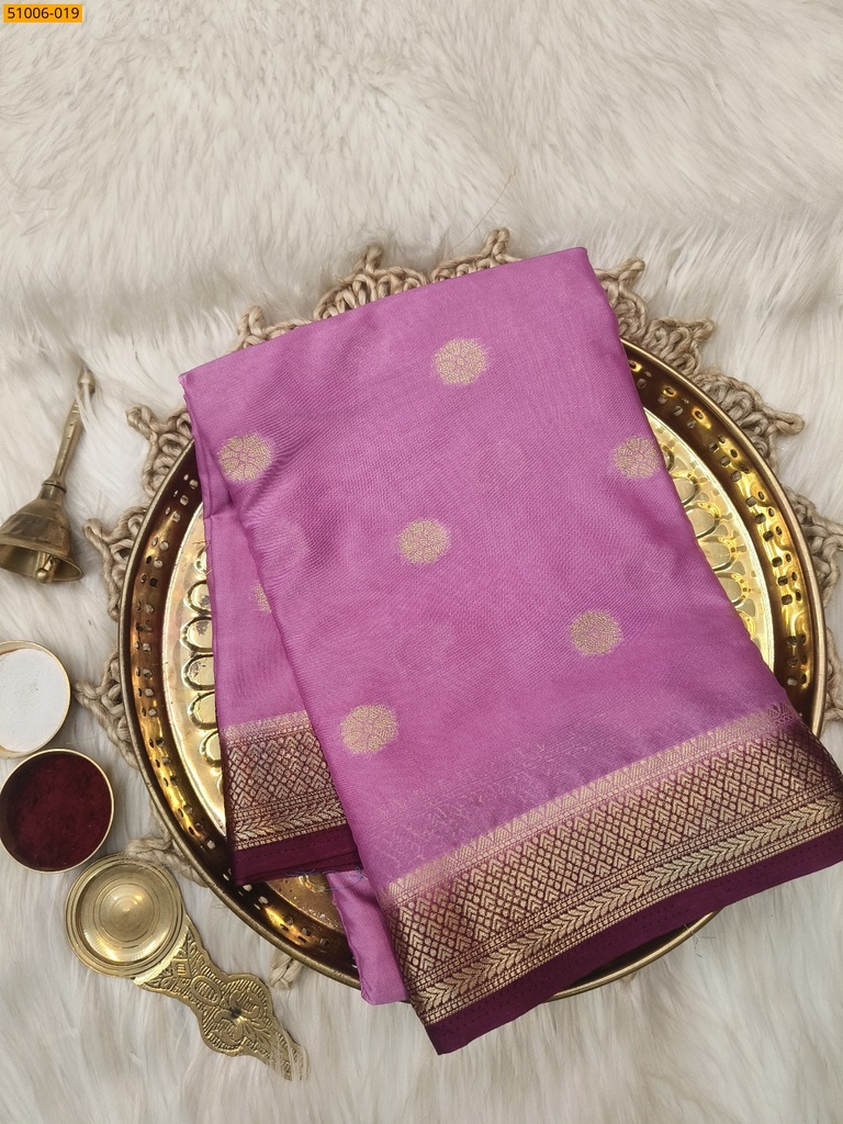 Mysore Crepe Silk Butta Saree