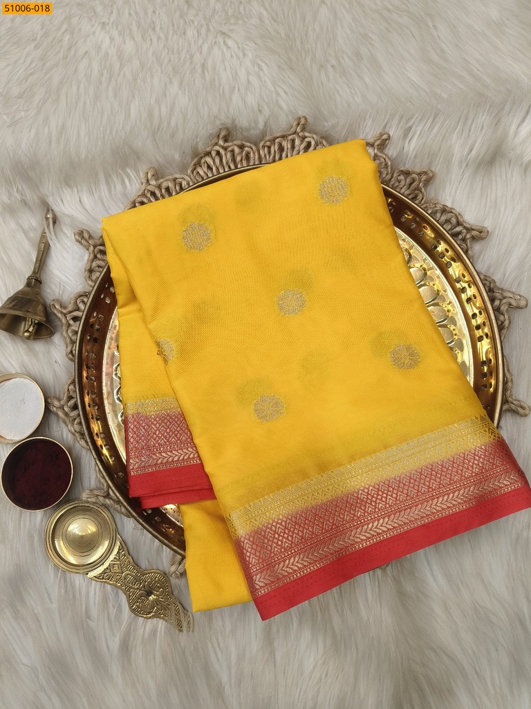 Mysore Crepe Silk Butta Saree