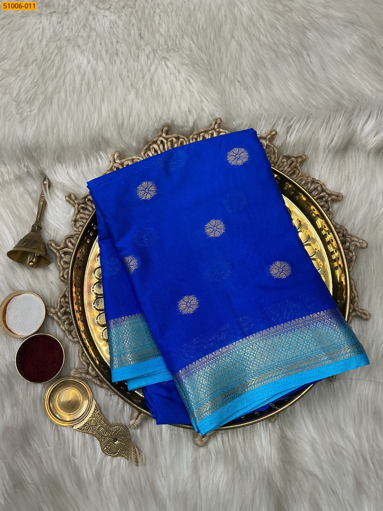 Mysore Crepe Silk Butta Saree