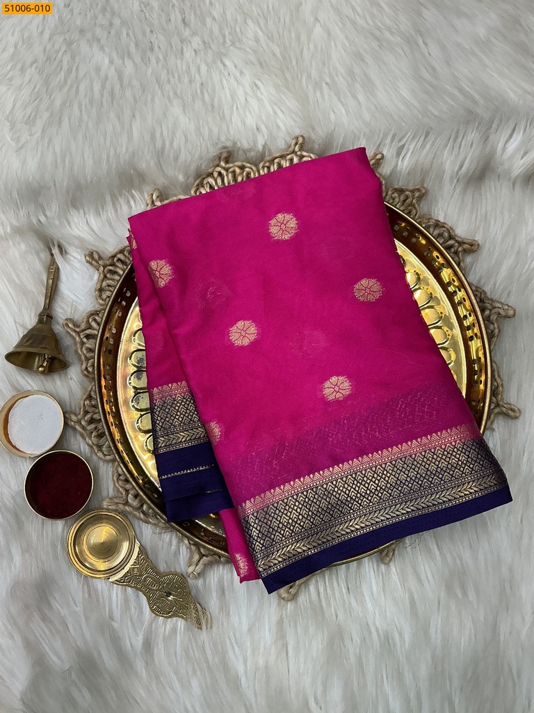 Mysore Crepe Silk Butta Saree