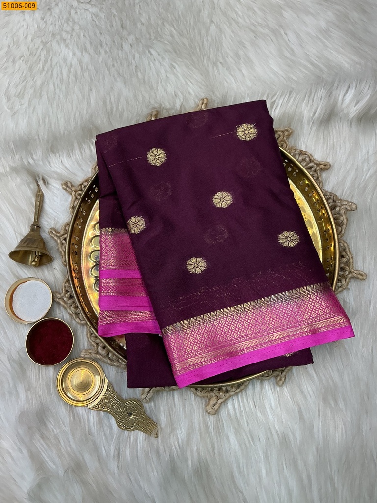 Mysore Crepe Silk Butta Saree