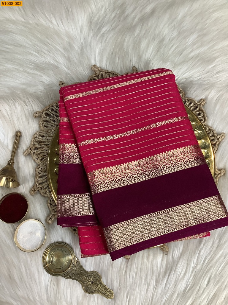 [51008-002] Mysore Crepe Silk Sarees (51008-002)