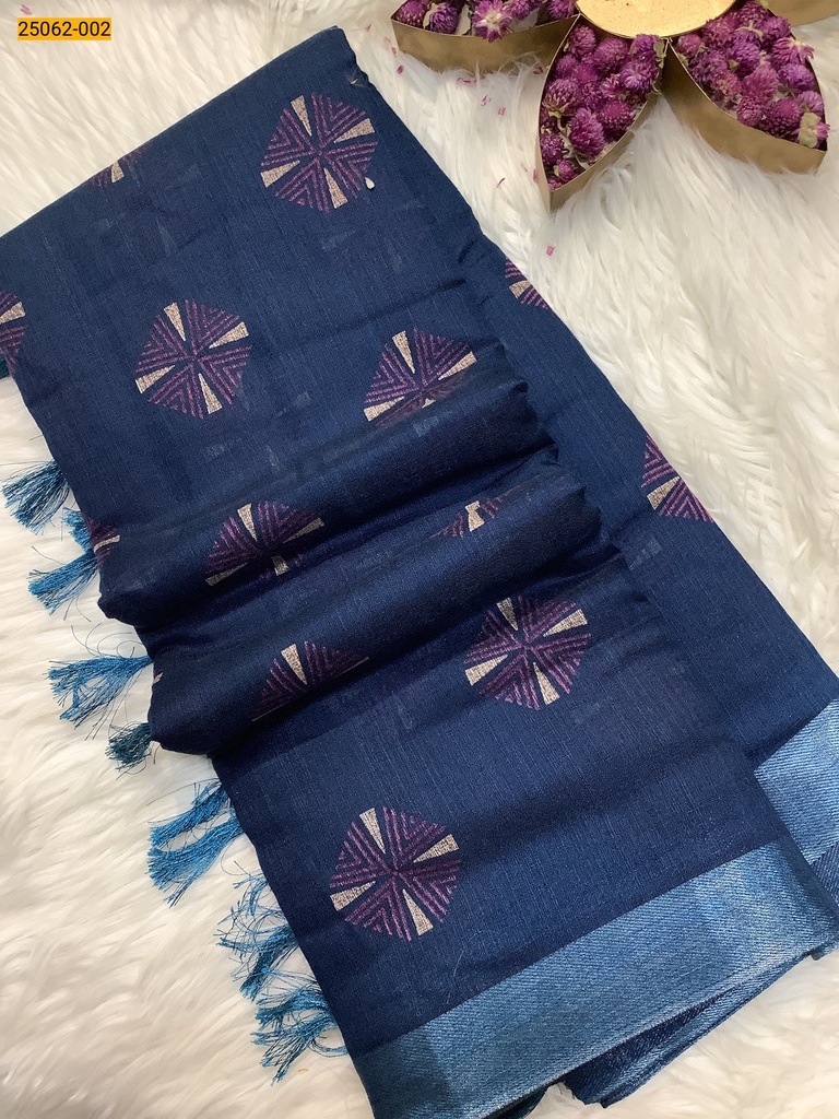 Soft Linen Weaves Zoya Silk Saree