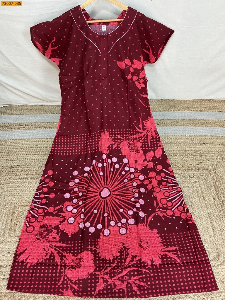 Cotton Printed Galaxy Nighty
