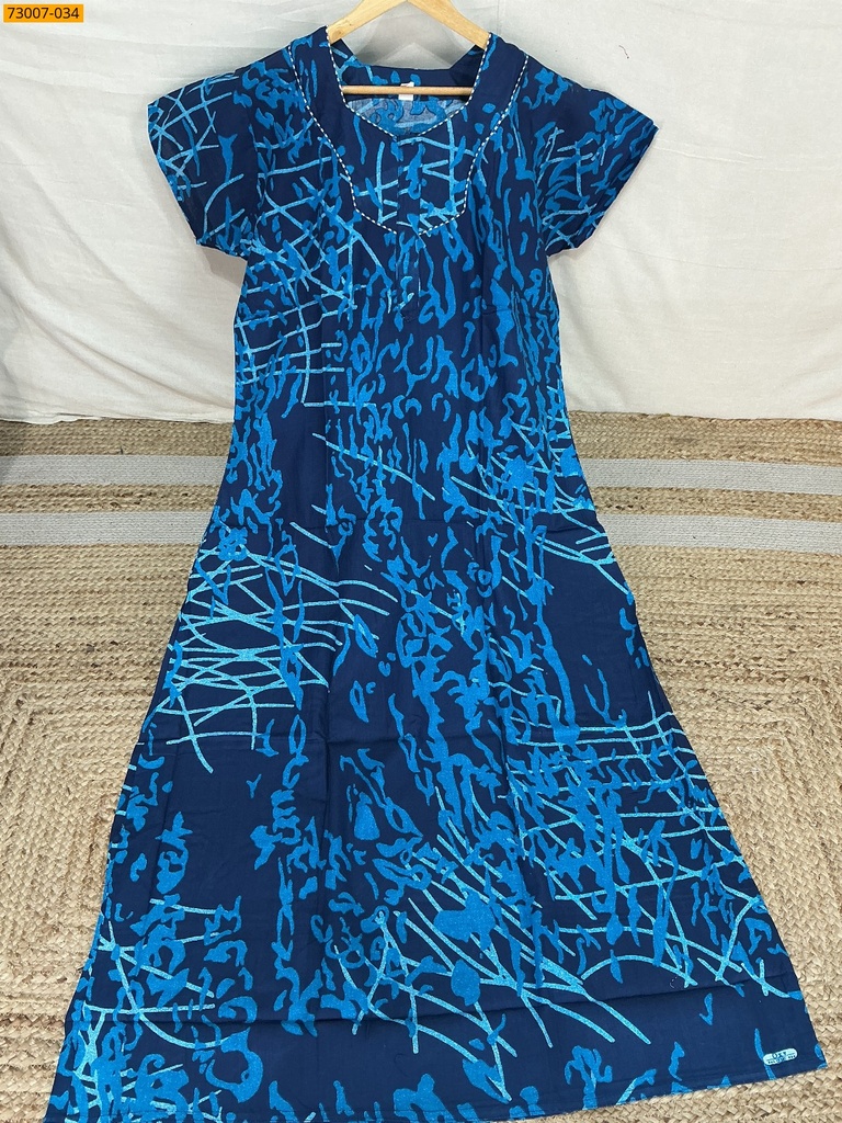 Cotton Printed Galaxy Nighty