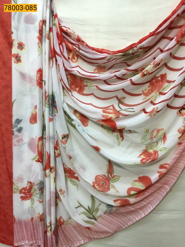 chiffon printed sarees