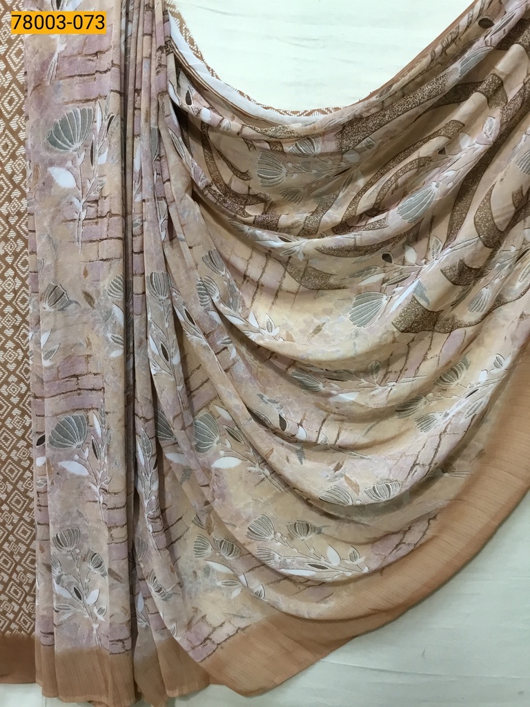 chiffon printed sarees
