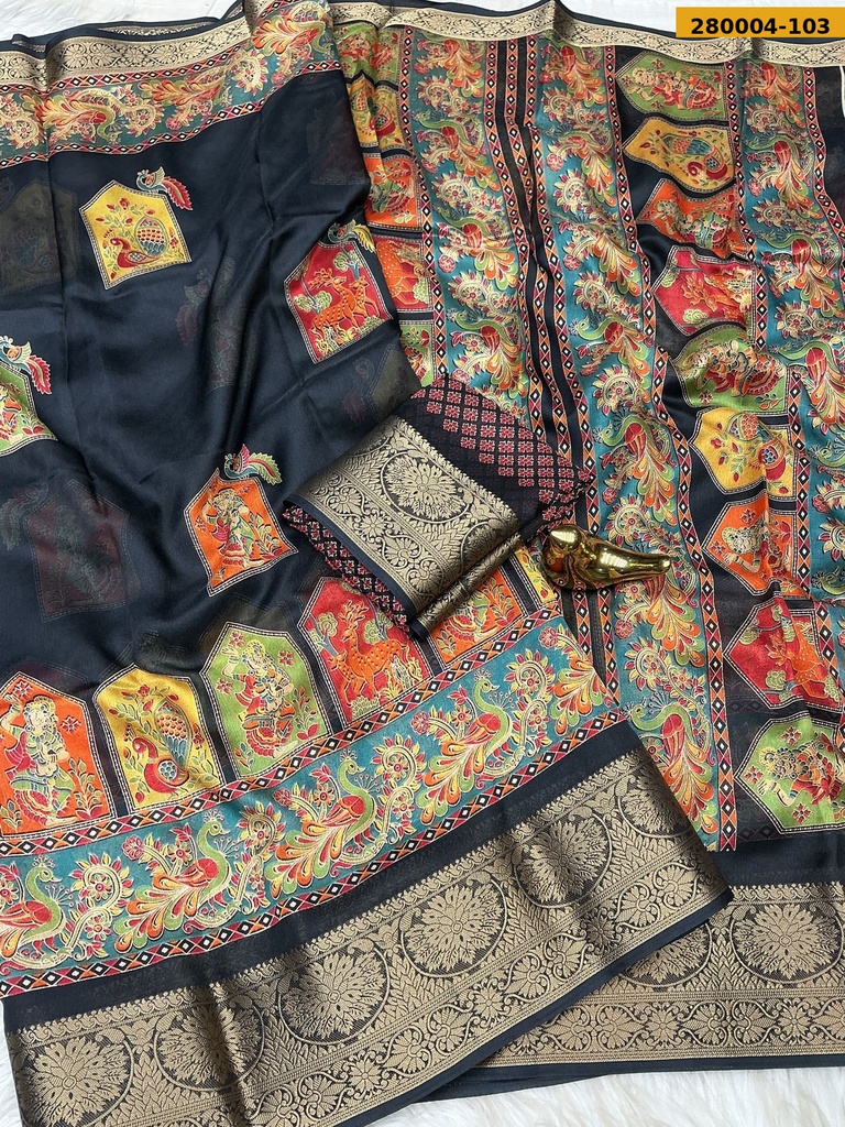 Midnight Mehfil dola silk Saree