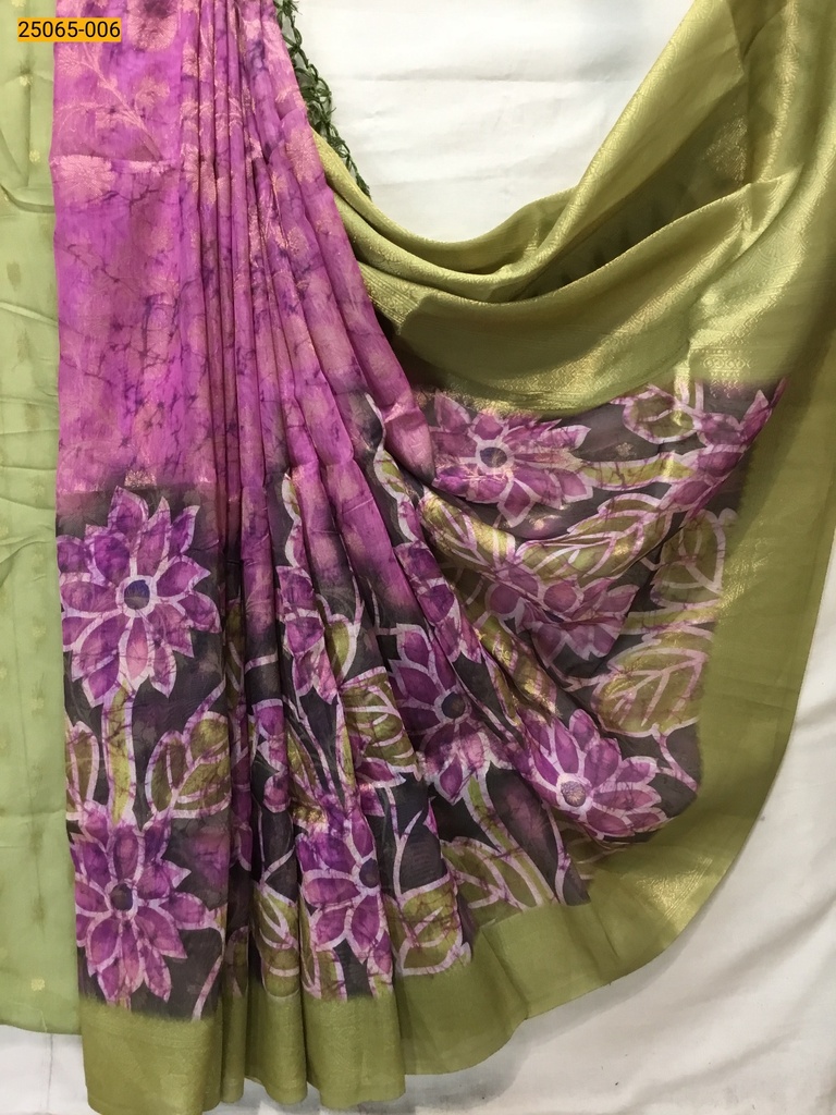 Fancy Chanderi Silk Saree